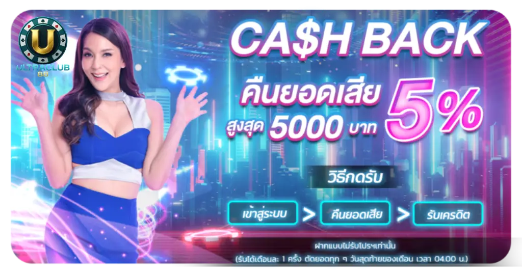 โปรคืนยอดเสีย 5%